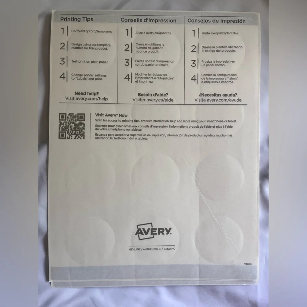 Avery 22825 Round Labels